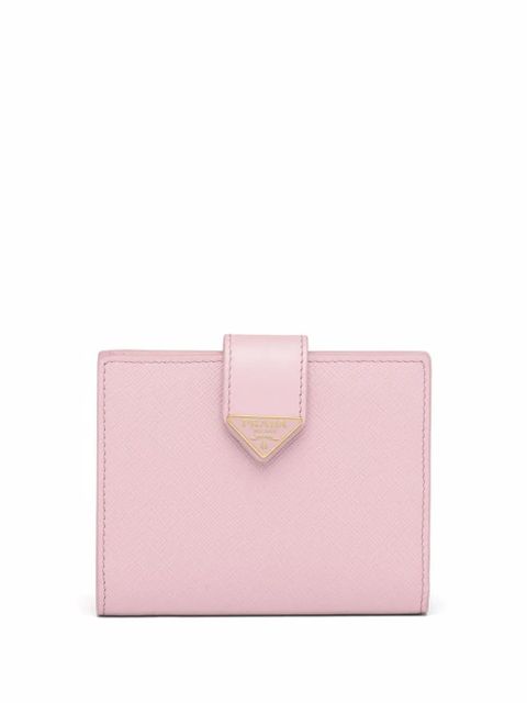 Prada small logo-plaque Saffiano wallet - Pink - zdjęcie produktu nr 1