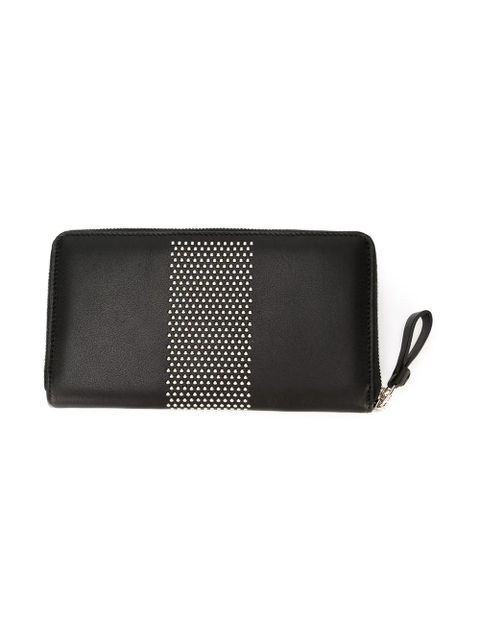 Alexander McQueen studded zip around wallet - Black