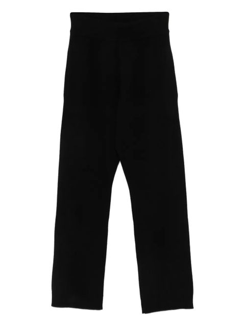 ENTIRE STUDIOS ribbed-trim trousers - Black - zdjęcie produktu nr 1