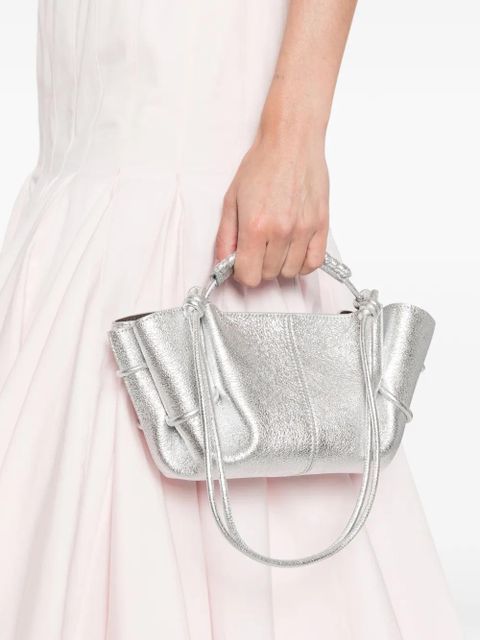 Hereu mini Arta knotted-handle shoulder bag - Silver - zdjęcie produktu nr 2