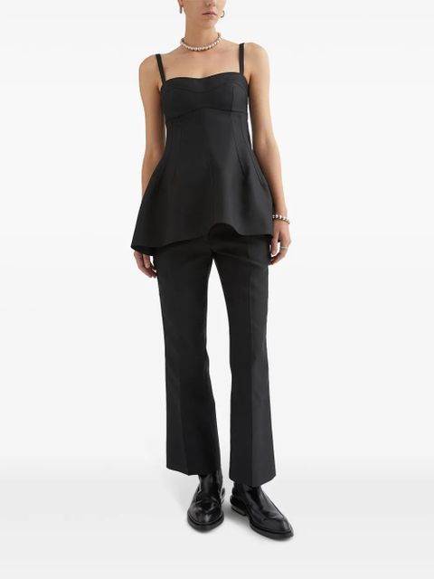 Jil Sander sleeveless bustier top - Black - zdjęcie produktu nr 2