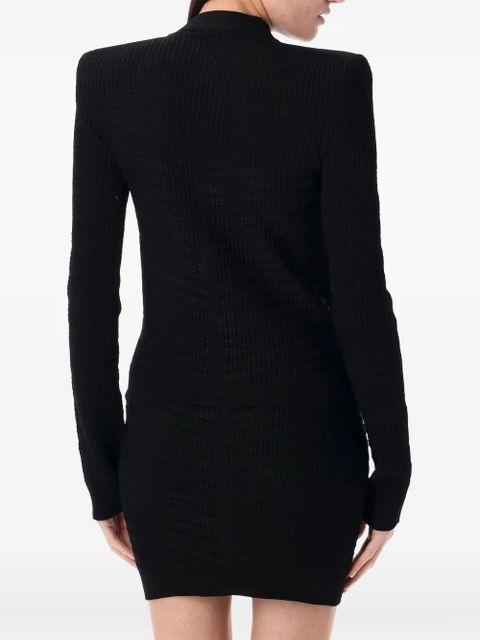 Balmain long sleeve cardigan - Black