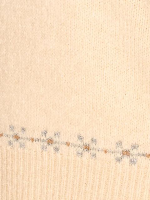 Guest In Residence patterned crew-neck sweater - Neutrals