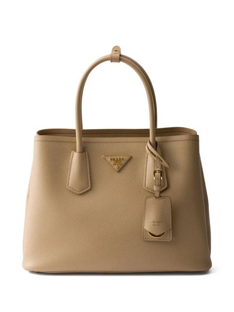 Prada medium Double tote bag - Neutrals - zdjęcie produktu nr 1