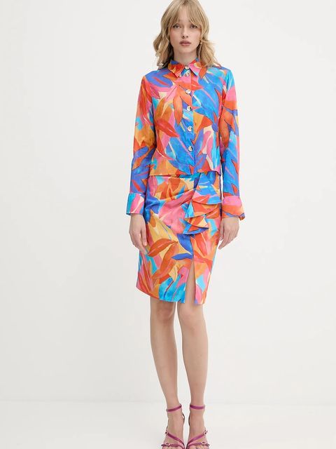 Morgan spódnica bawełniana kolor multikolor mini ołówkowa JDILA.F