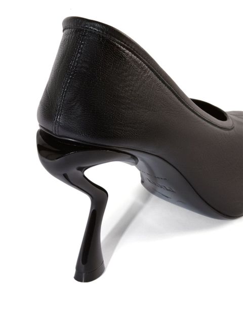 PUCCI 80mm round toe leather pumps - Black - zdjęcie produktu nr 2