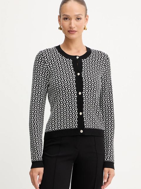 Morgan kardigan damski kolor czarny lekki MSIXTA - zdjęcie produktu nr 1