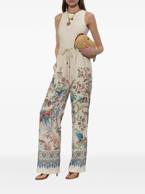 ETRO floral-print trousers - Neutrals