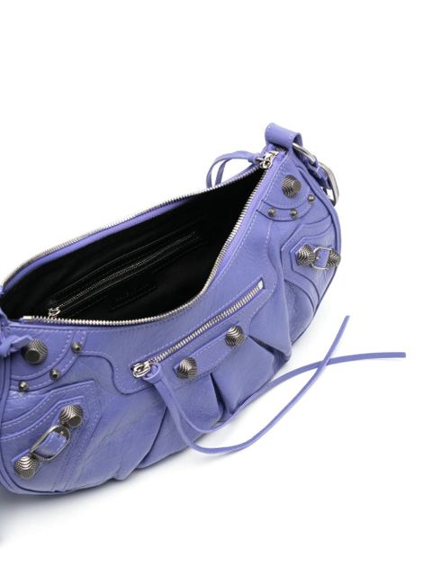 Balenciaga Le Cagole S leather shoulder bag - Purple
