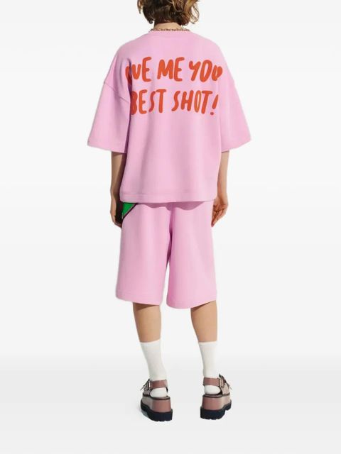 Essentiel Antwerp Lucy graphic-print T-shirt - Pink