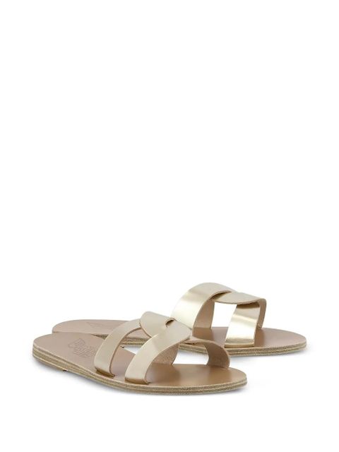 Ancient Greek Sandals Desmos crossover leather sandals - Gold