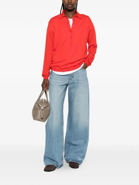 The Frankie Shop buttoned long-sleeve sweater - Red - zdjęcie produktu nr 2