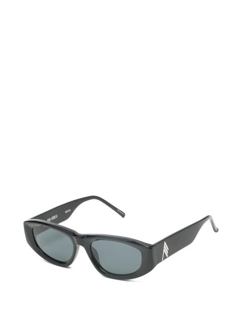 The Attico x Linda Farrow Maya oval-frame sunglasses - Black - zdjęcie produktu nr 2