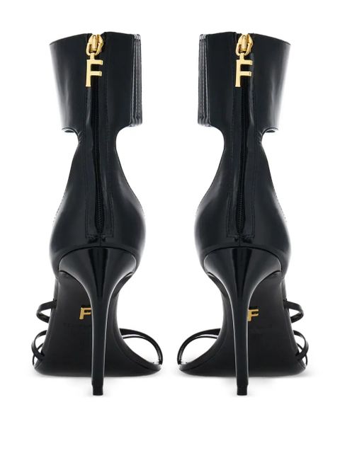 Ferragamo curved-heel sandals - Black