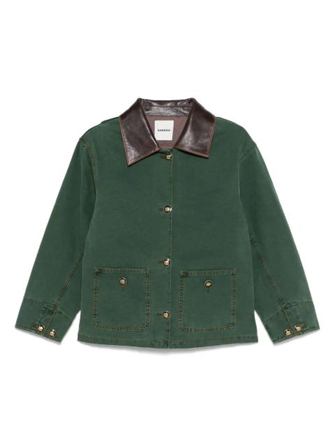 SANDRO button-up oversized jacket - Green - zdjęcie produktu nr 1