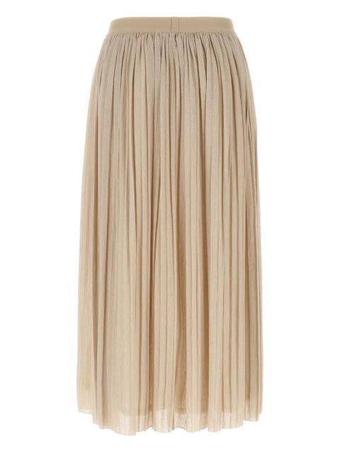 Weekend Max Mara elastic-waistband pleated maxi skirt - Neutrals