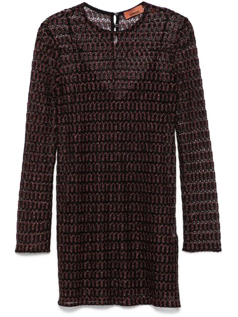 Missoni open-knit mini dress - Black - zdjęcie produktu nr 1