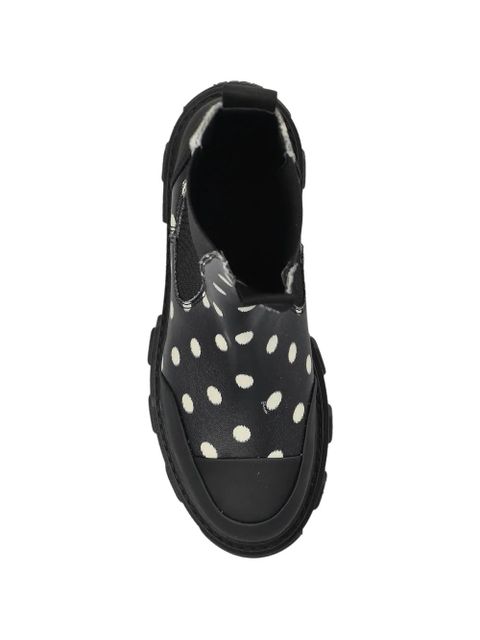 GANNI polka-dot boots - Black
