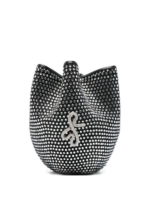 Ruslan Baginskiy crystal-embellished bucket bag - Black - zdjęcie produktu nr 1