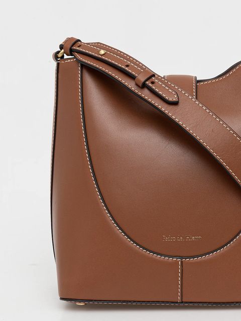 Pedro del Hierro torebka skórzana kolor brązowy 1112595 - zdjęcie produktu nr 2