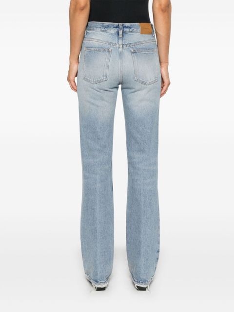 Saint Laurent low-rise straight-leg jeans - Blue