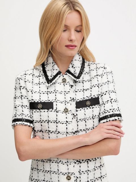 Karl Lagerfeld sukienka z domieszką wełny