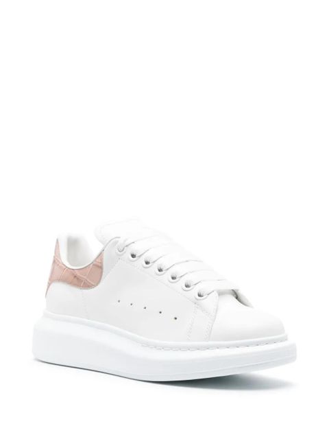 Alexander McQueen Oversized crocodile-embossed sneakers - White - zdjęcie produktu nr 2