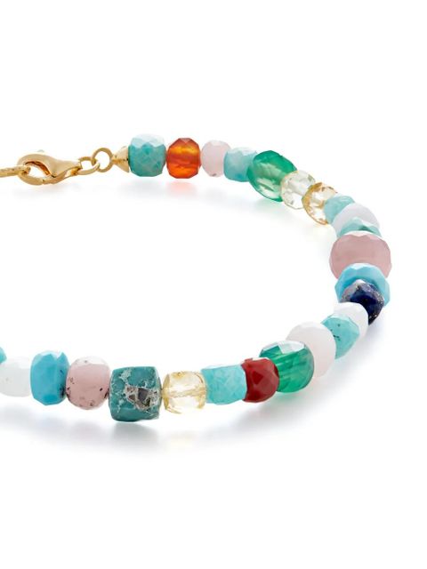 Monica Vinader Freedom gold vermeil beaded bracelet - Blue