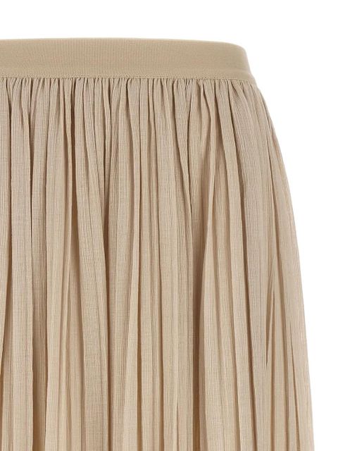 Weekend Max Mara elastic-waistband pleated maxi skirt - Neutrals - zdjęcie produktu nr 2