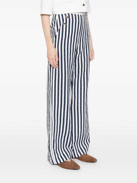 Maje Palais striped trousers - Blue