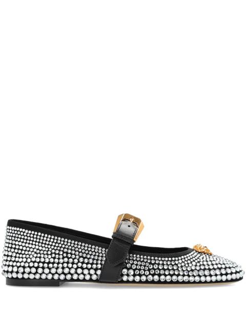 Versace La Medusa studded ballet flats - White - zdjęcie produktu nr 1