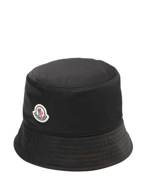 Moncler logo-patch bucket hat - Black - zdjęcie produktu nr 1