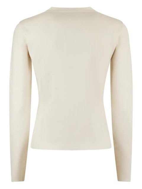 Max Mara embossed-logo sweater - Neutrals - zdjęcie produktu nr 2