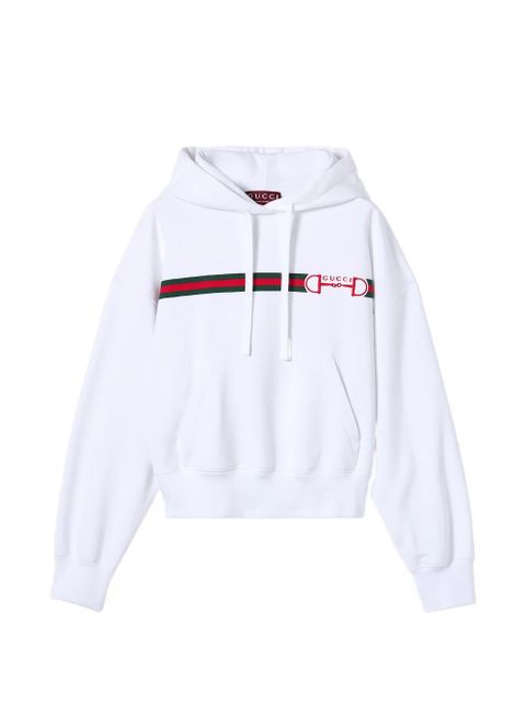 Gucci Web-print hoodie - White - zdjęcie produktu nr 1