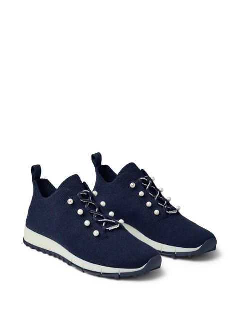 Jimmy Choo Veles pearl-embellished sneakers - Blue