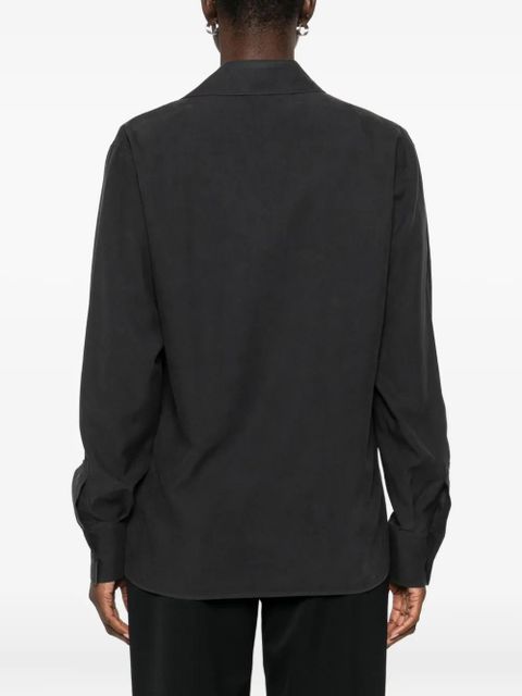 Max Mara notched-collar shirt - Black