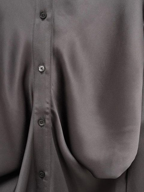 TOTEME buttoned midi shirt dress - Grey - zdjęcie produktu nr 2