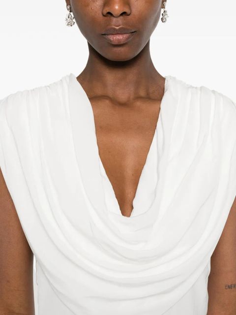 ROTATE BIRGER CHRISTENSEN cowl-neck maxi dress - White