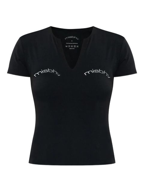 MISBHV v-neck logo-print T-shirt - Black - zdjęcie produktu nr 1