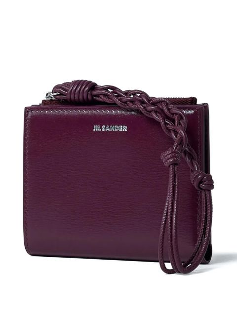 Jil Sander mini leather wallet - Red