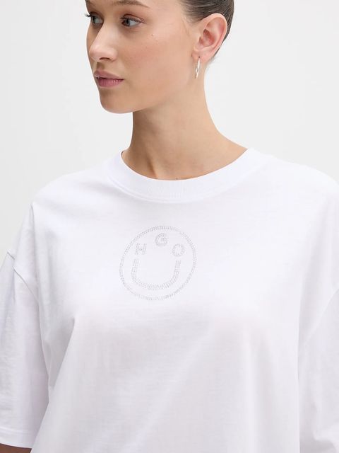 Hugo Blue t-shirt bawełniany Oversized _Tee_B_9