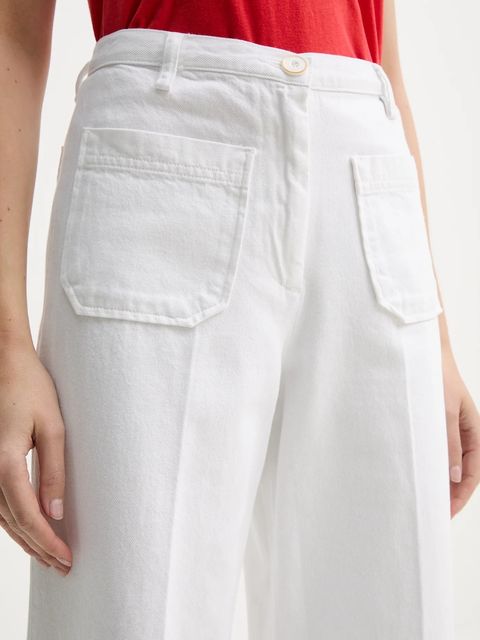 Sessun jeansy damskie kolor biały 24221005