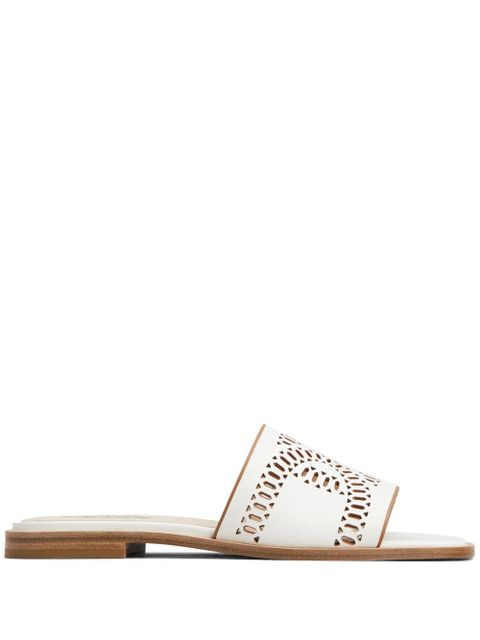 Tod's laser-cut leather sandals - White - zdjęcie produktu nr 1