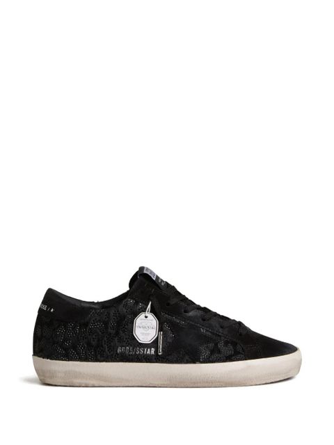 Golden Goose Super Star horsy upper crystal sneakers - Black - zdjęcie produktu nr 1