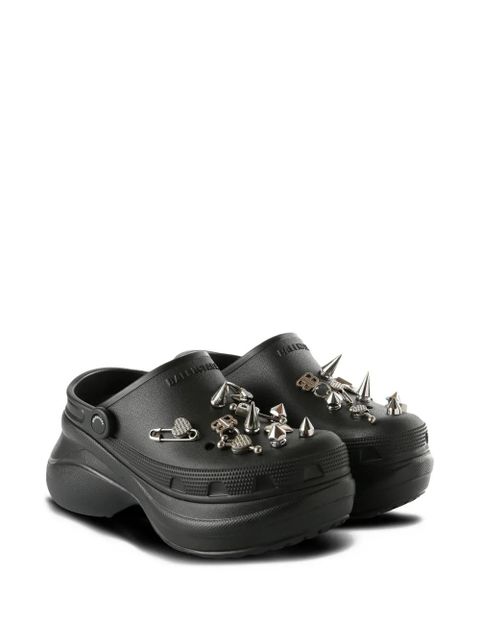 Balenciaga Jibbitz mules - Black