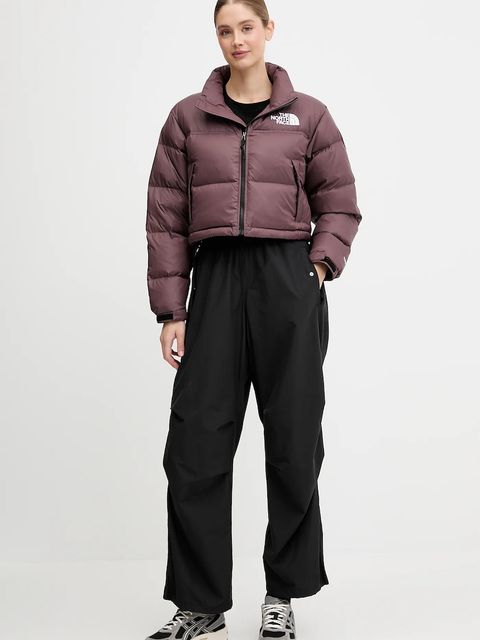 The North Face kurtka puchowa Nuptse kolor brązowy zimowa NF0A5GGEBQ71