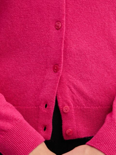 United Colors of Benetton kardigan wełniany kolor różowy lekki