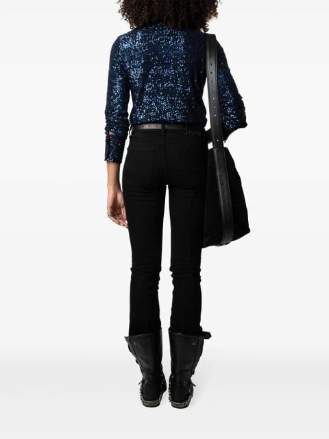 Zadig&Voltaire Tawny sequins shirt - Blue