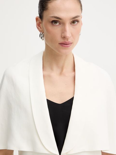 Twinset marynarka z dodatkiem lnu