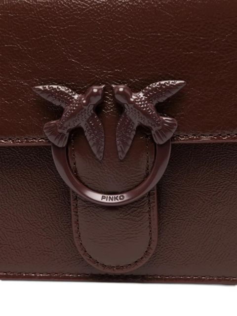 PINKO Love One logo-plaque tote bag - Red